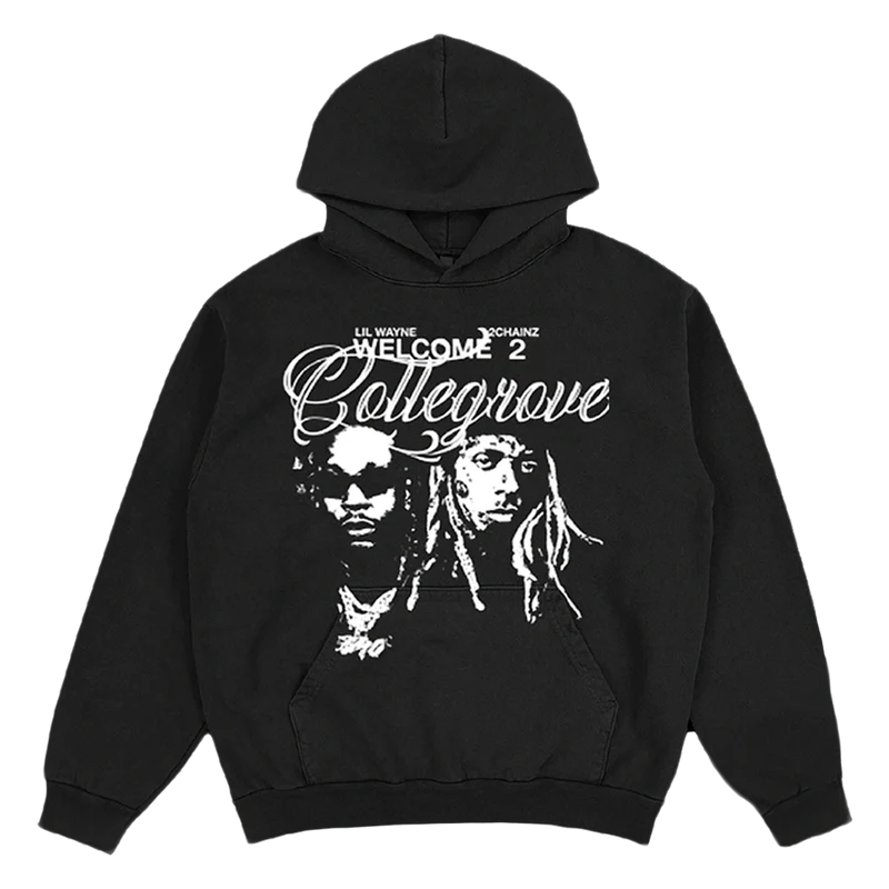 Collegrove Photo Hoodie on Black