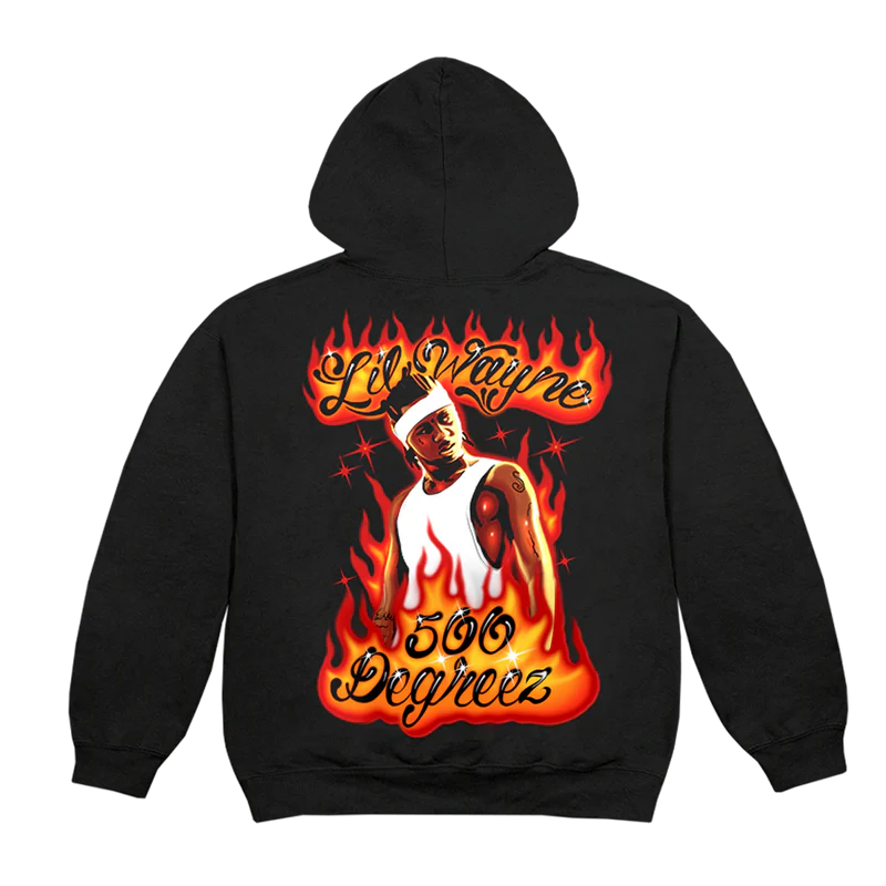 500 DEGREEZ AIRBRUSH 20TH ANNIVERSARY HOODIE