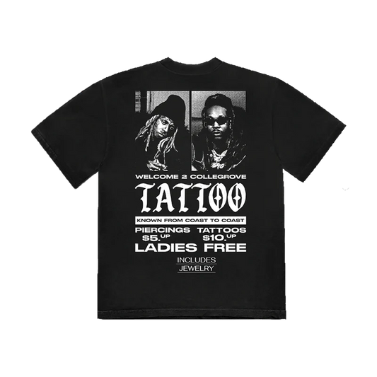 Collegrove Tattoo T-Shirt on Black